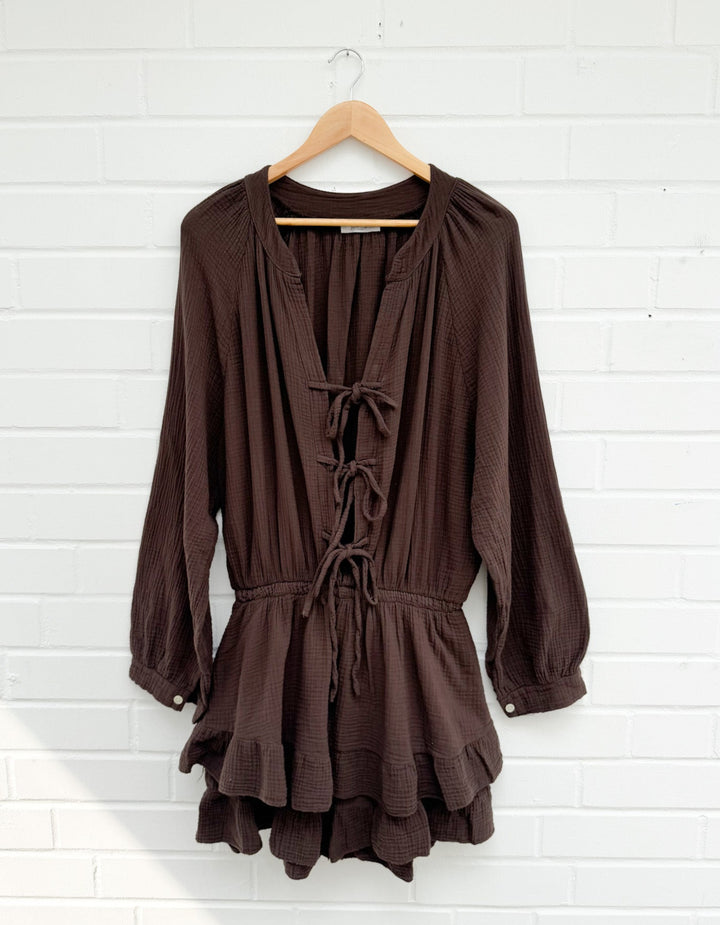 CURVY SCHLEIFEN PLAYSUIT - versch. Farben