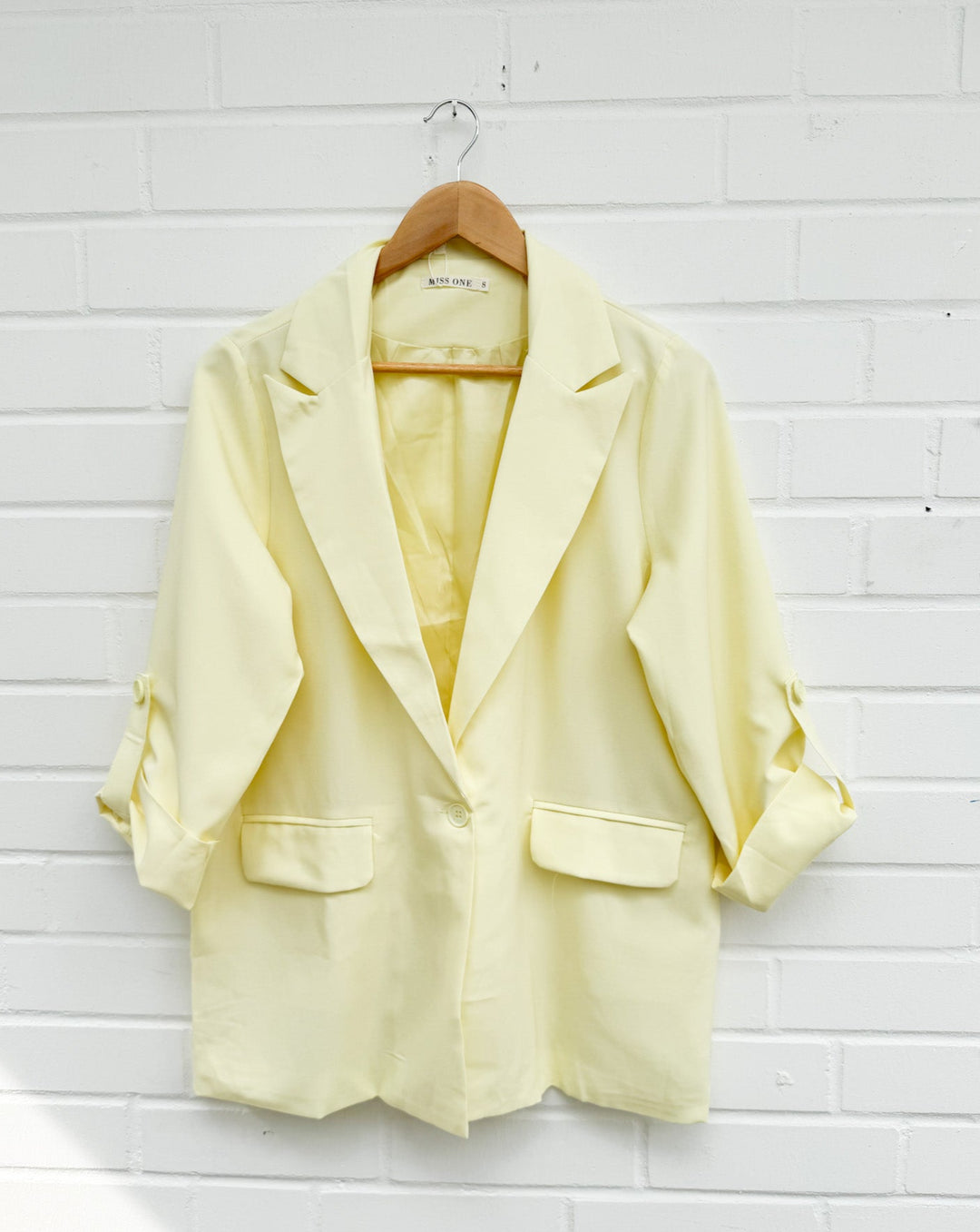LOCKERER BLAZER - gelb
