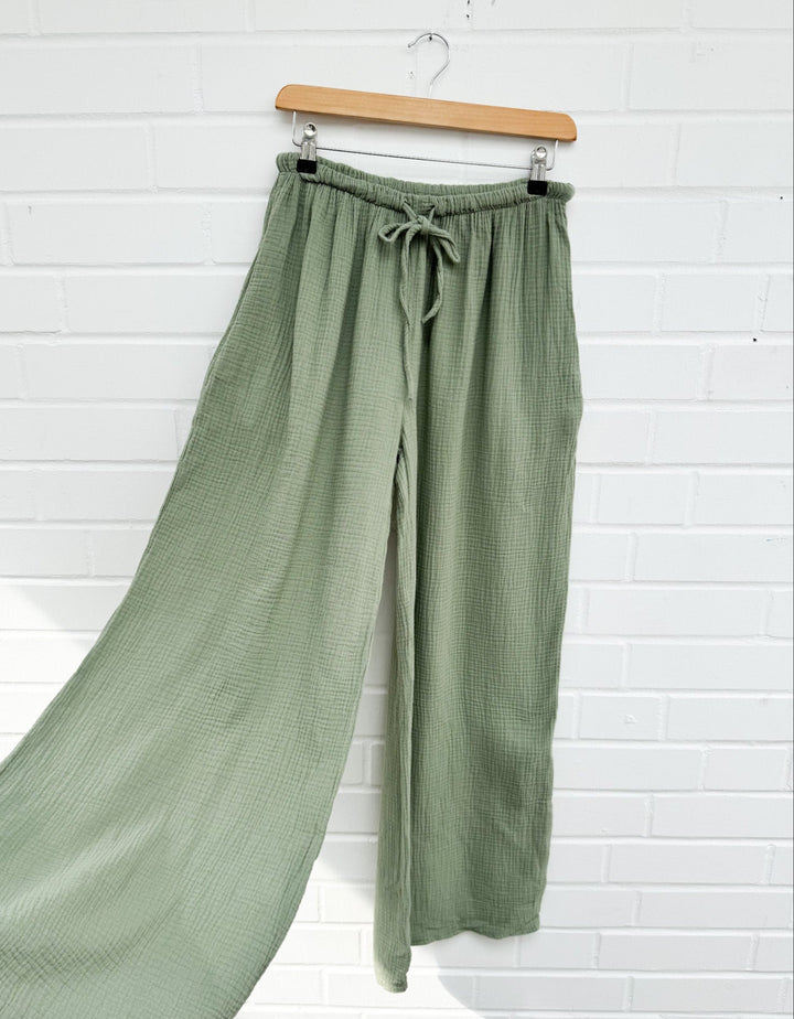 CURVY MUSSELIN HOSE - versch. Farben