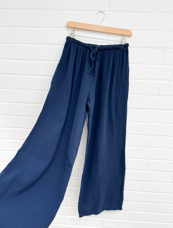 CURVY MUSSELIN HOSE - versch. Farben