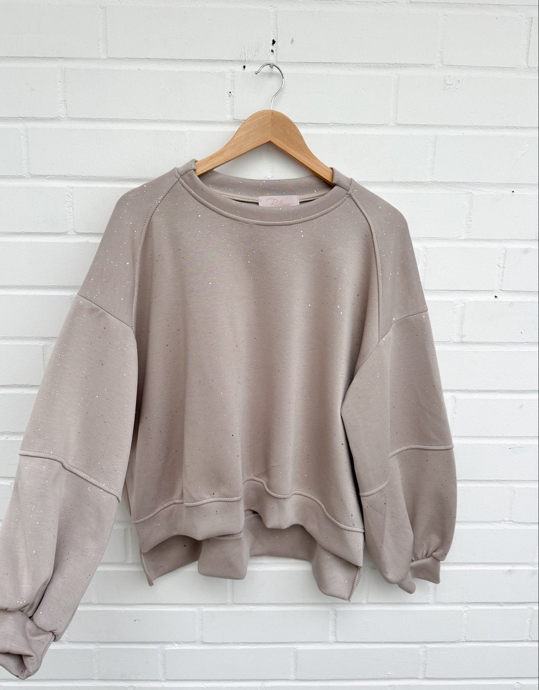 SWEATSHIRT GLITZER - versch. Farben