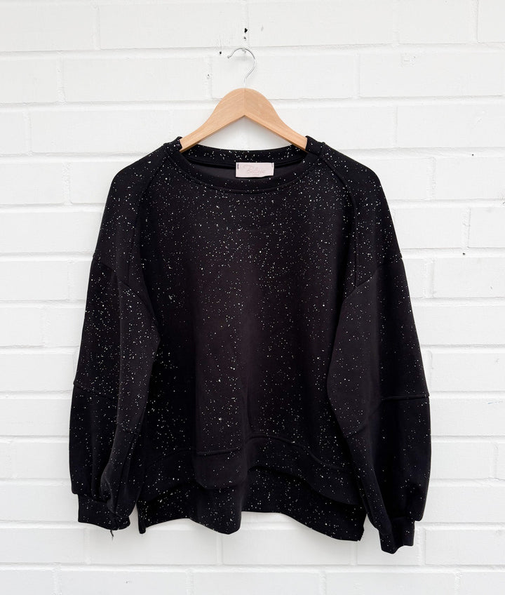 SWEATSHIRT GLITZER - versch. Farben