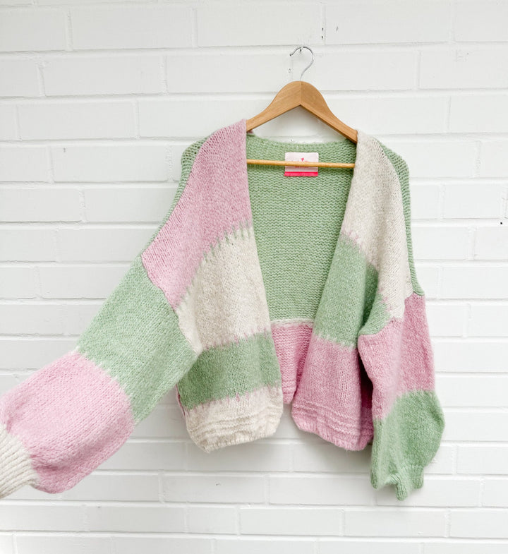 CARDIGAN STRAWBERRY MATCHA