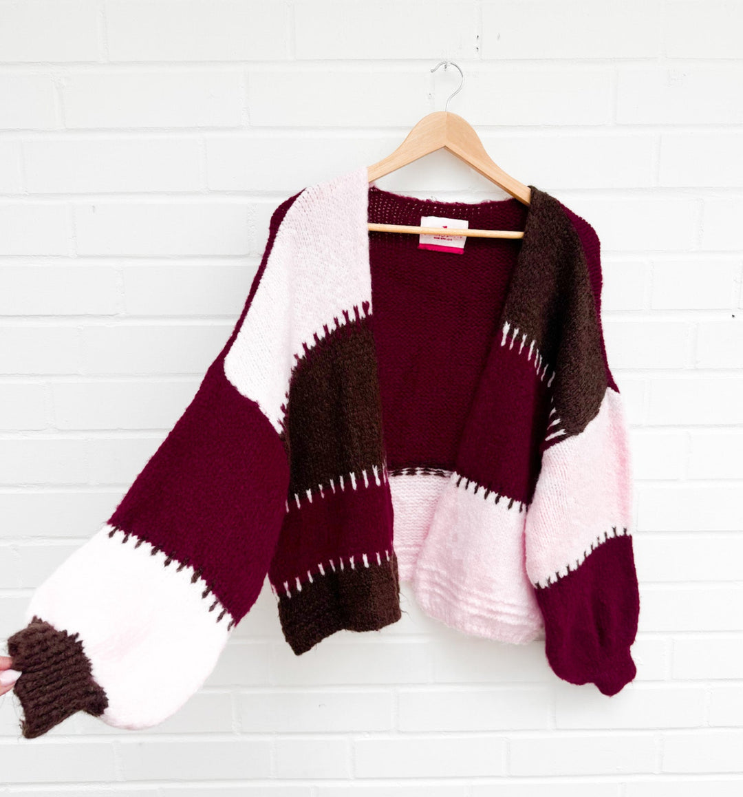 CARDIGAN BERRY BROWN