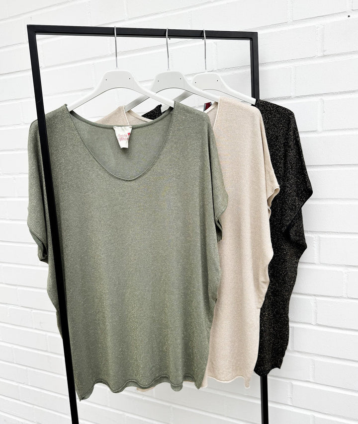 GOLD SHINE VISKOSE SHIRT - versch. Farben