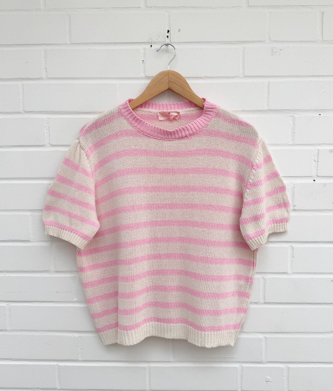 LEICHTES STREIFEN STRICK T-SHIRT - versch. Farben