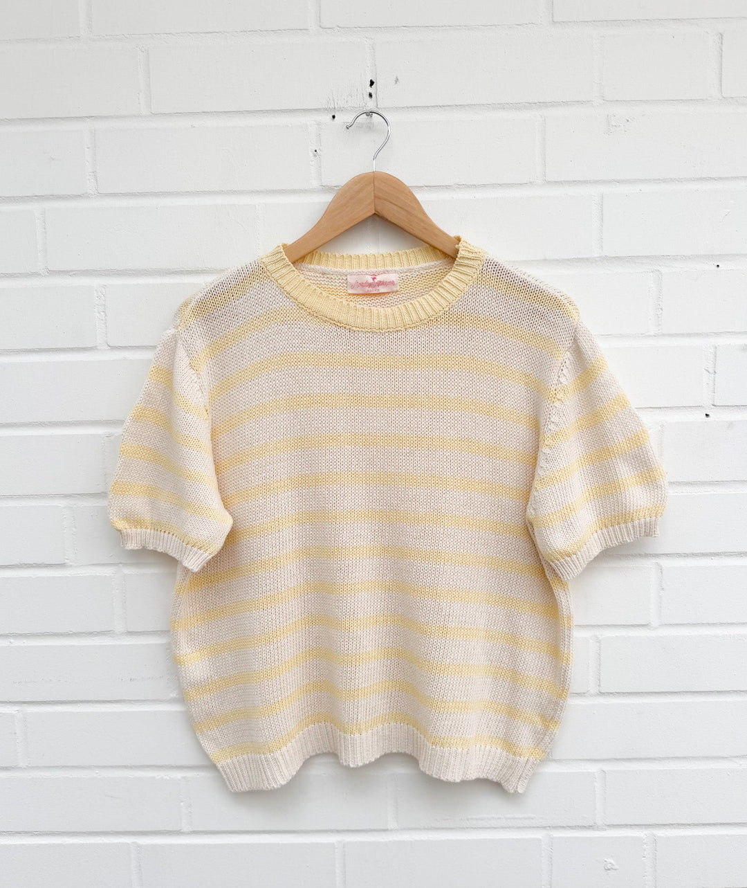 LEICHTES STREIFEN STRICK T-SHIRT - versch. Farben