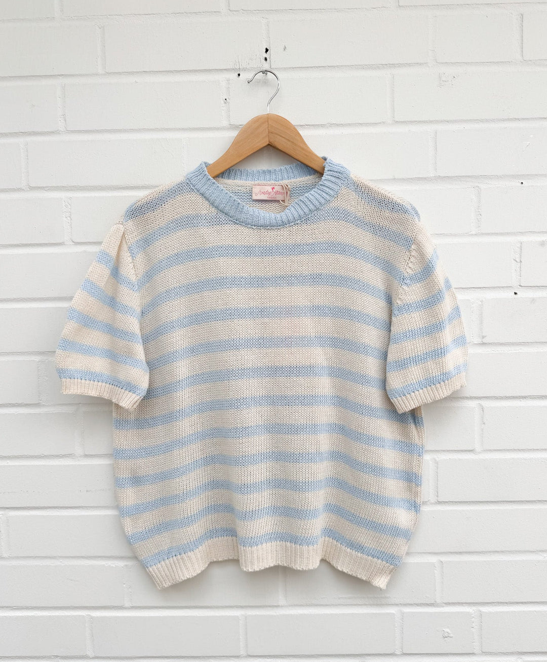 LEICHTES STREIFEN STRICK T-SHIRT - versch. Farben