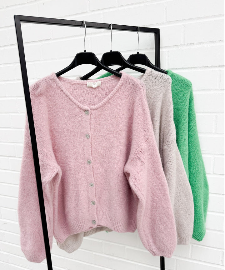 BASIC ALPAKA STRICKJACKE - versch. Farben