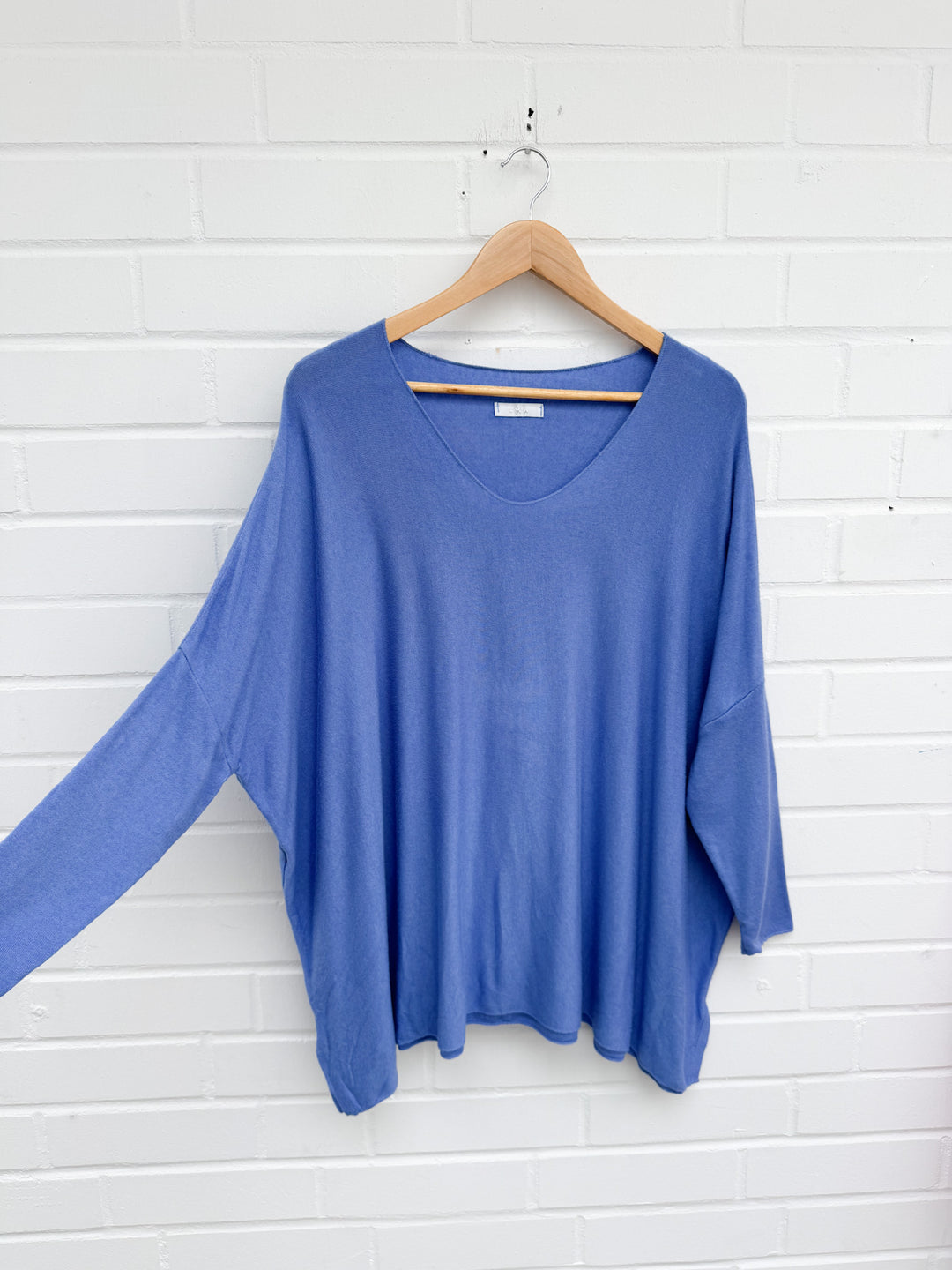 OVERSIZE VISKOSE BASIC PULLOVER - versch. Farben