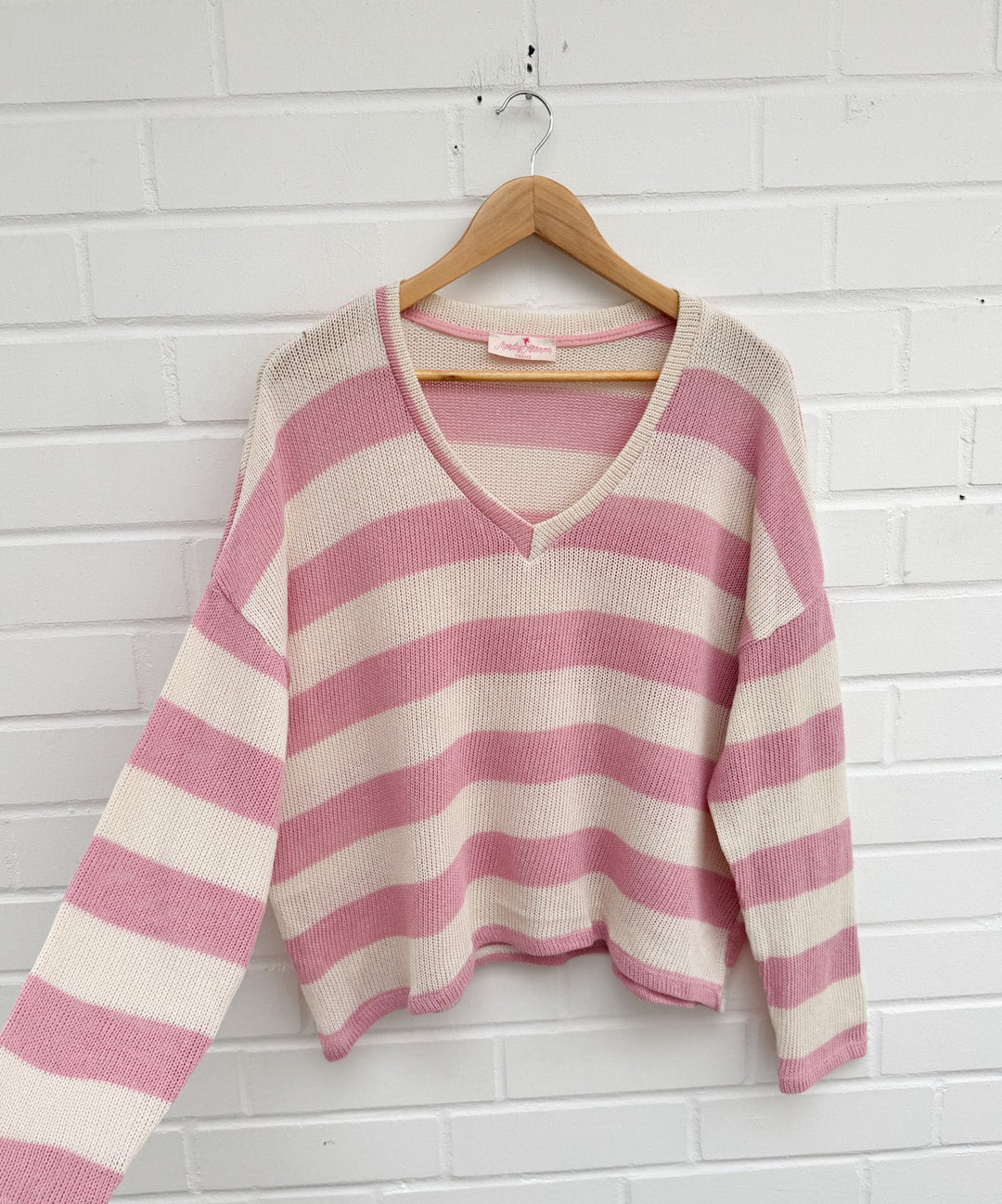 STREIFEN V PULLOVER FEE - versch. Farben