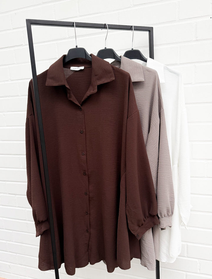 EMMA OVERSIZE LONGBLUSE- versch. Farben