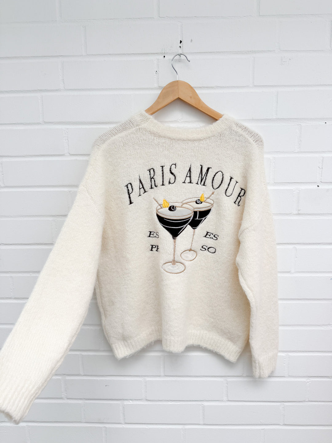 STRICKPULLOVER PARIS AMOUR - versch. Farben