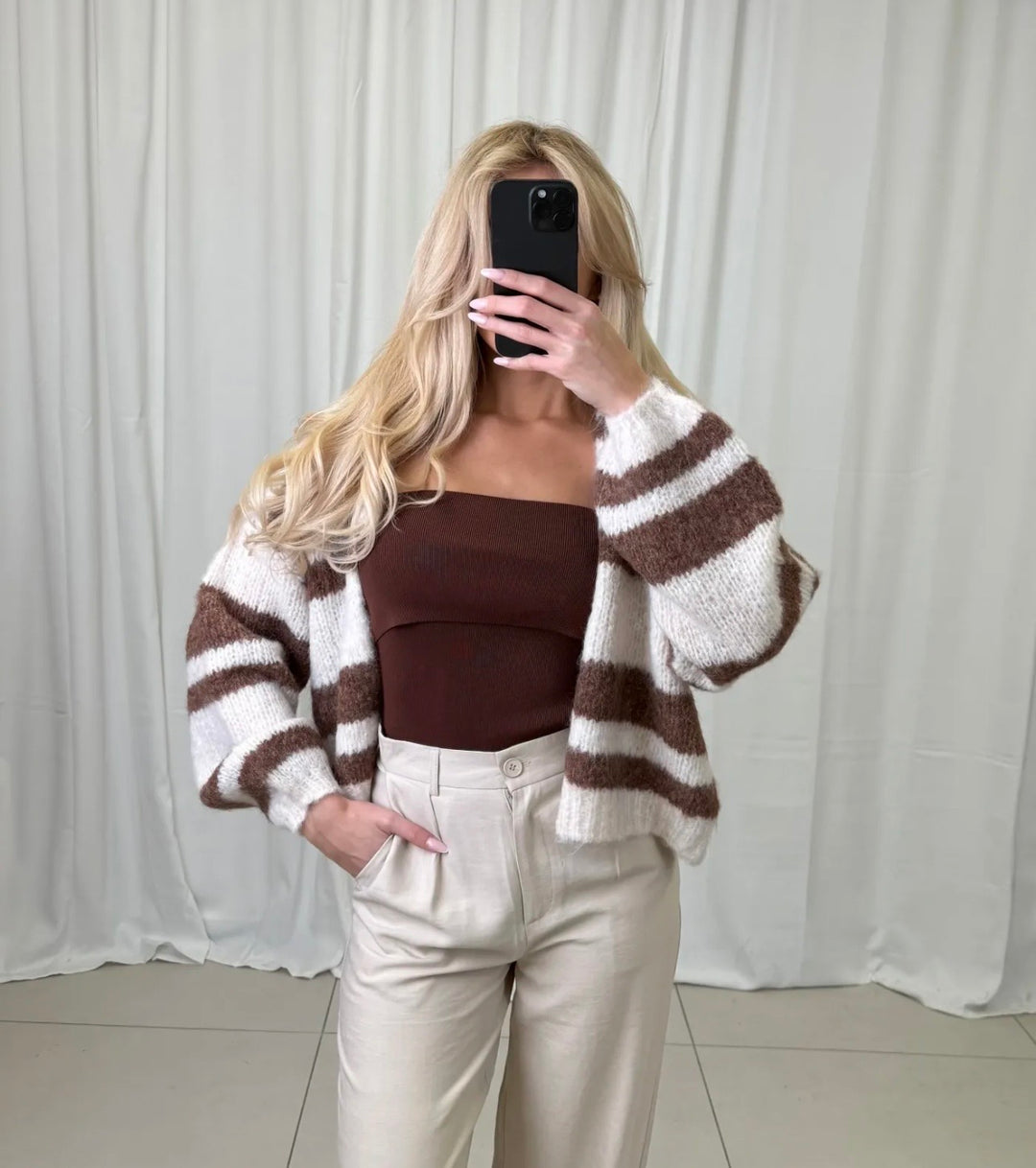 STREIFEN CARDIGAN ELLA - versch. Farben