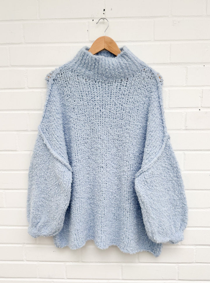 BOUCLE STRICKPULLOVER MAIRA - versch. Farben