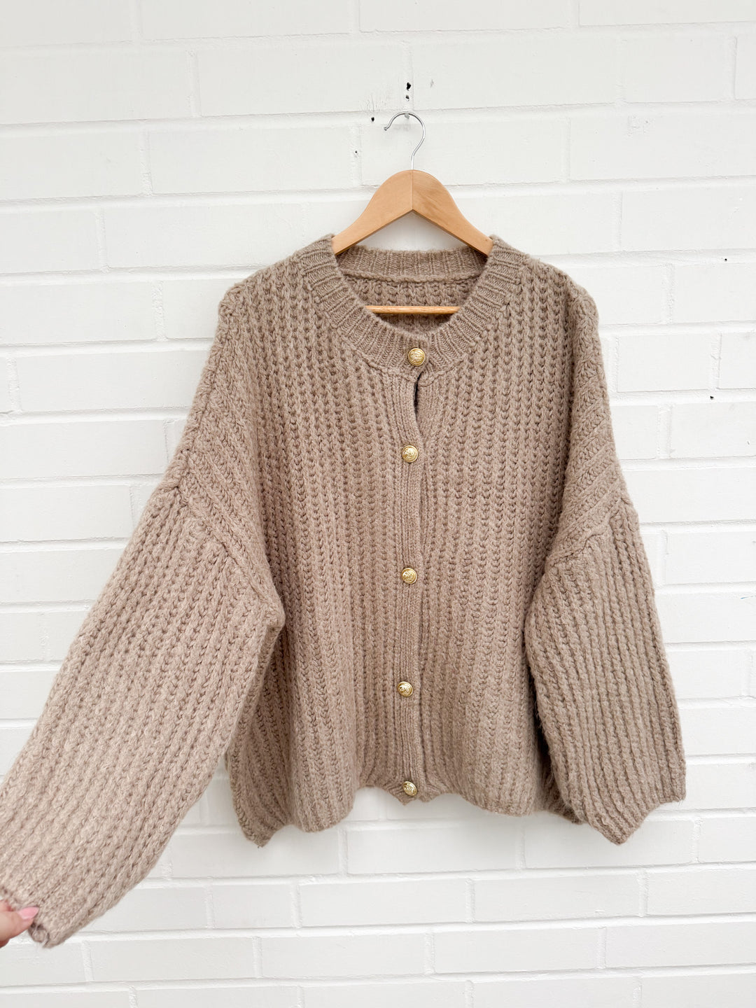 OVERSIZE STRICKJACKE ELISA - versch. Farben