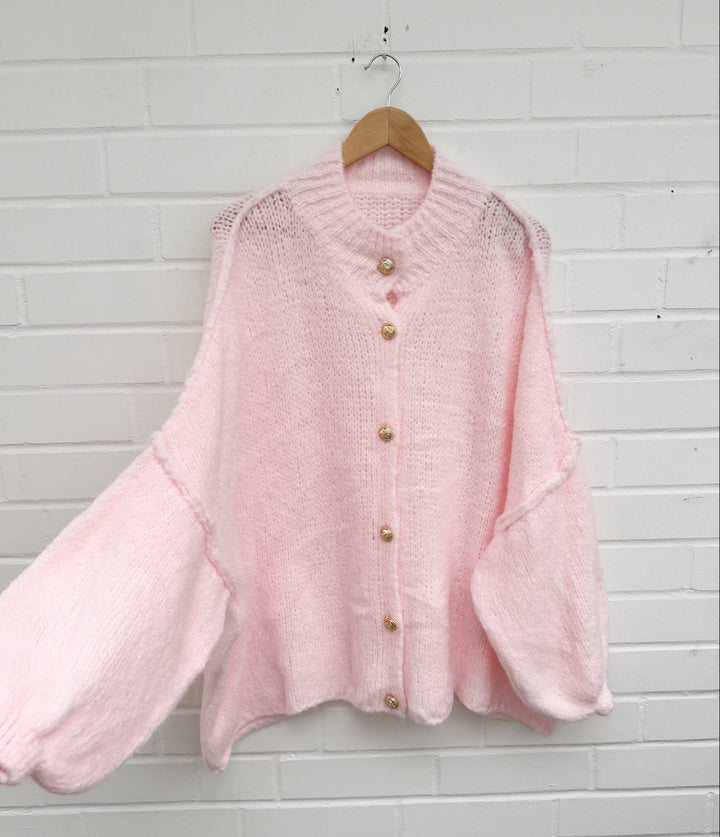 LANGE OVERSIZE STRICKJACKE MAIRA - versch. Farben