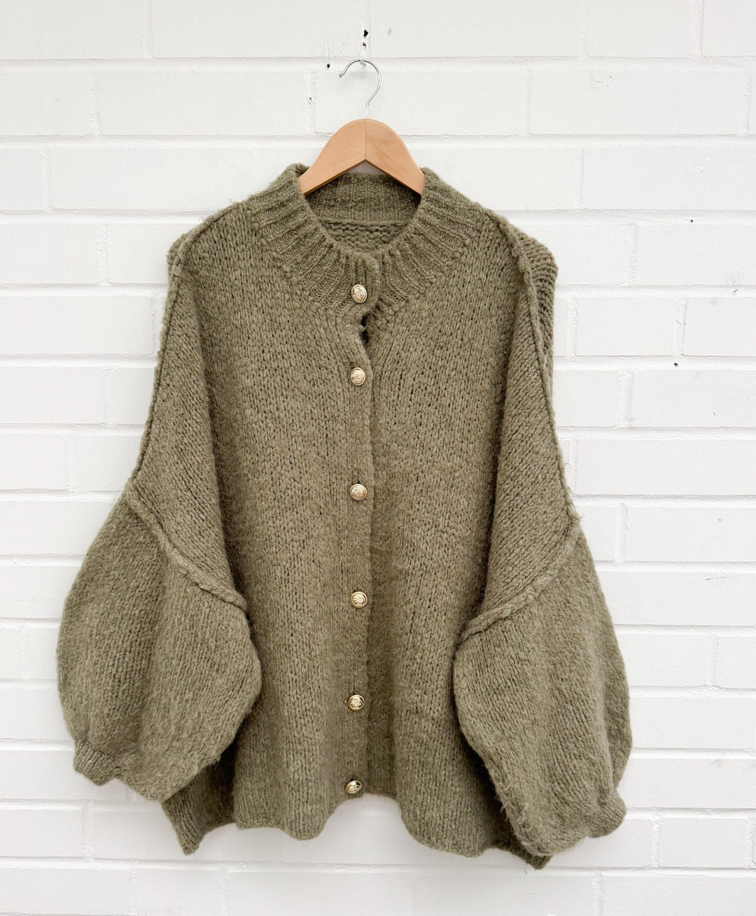 LANGE OVERSIZE STRICKJACKE MAIRA - versch. Farben