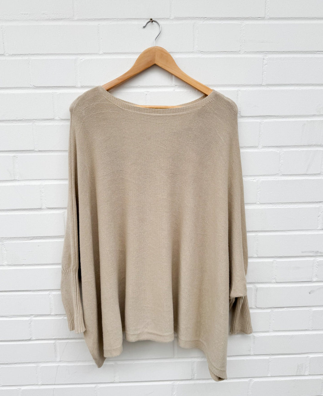 OVERSIZE BASIC STRICKPULLOVER - versch. Farben