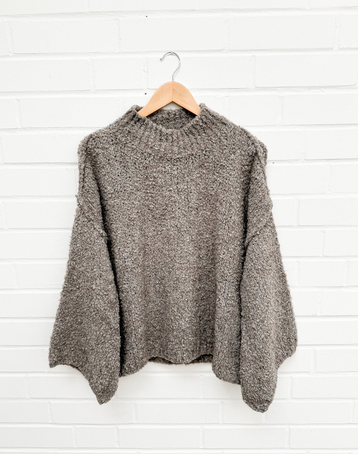 BOUCLE STRICKPULLOVER NONA - Versch. Farben