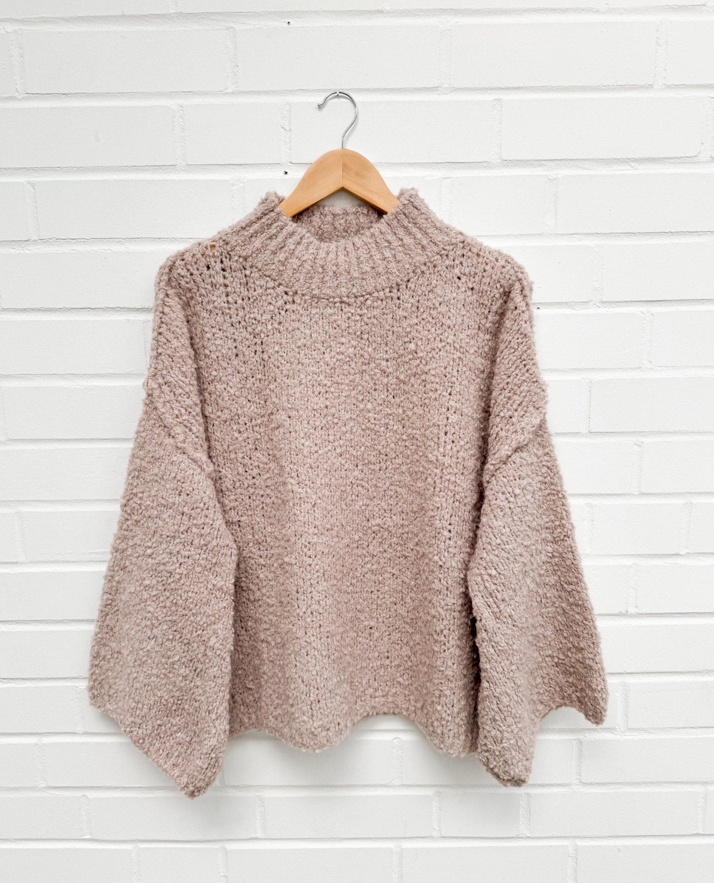 BOUCLE STRICKPULLOVER NONA - Versch. Farben