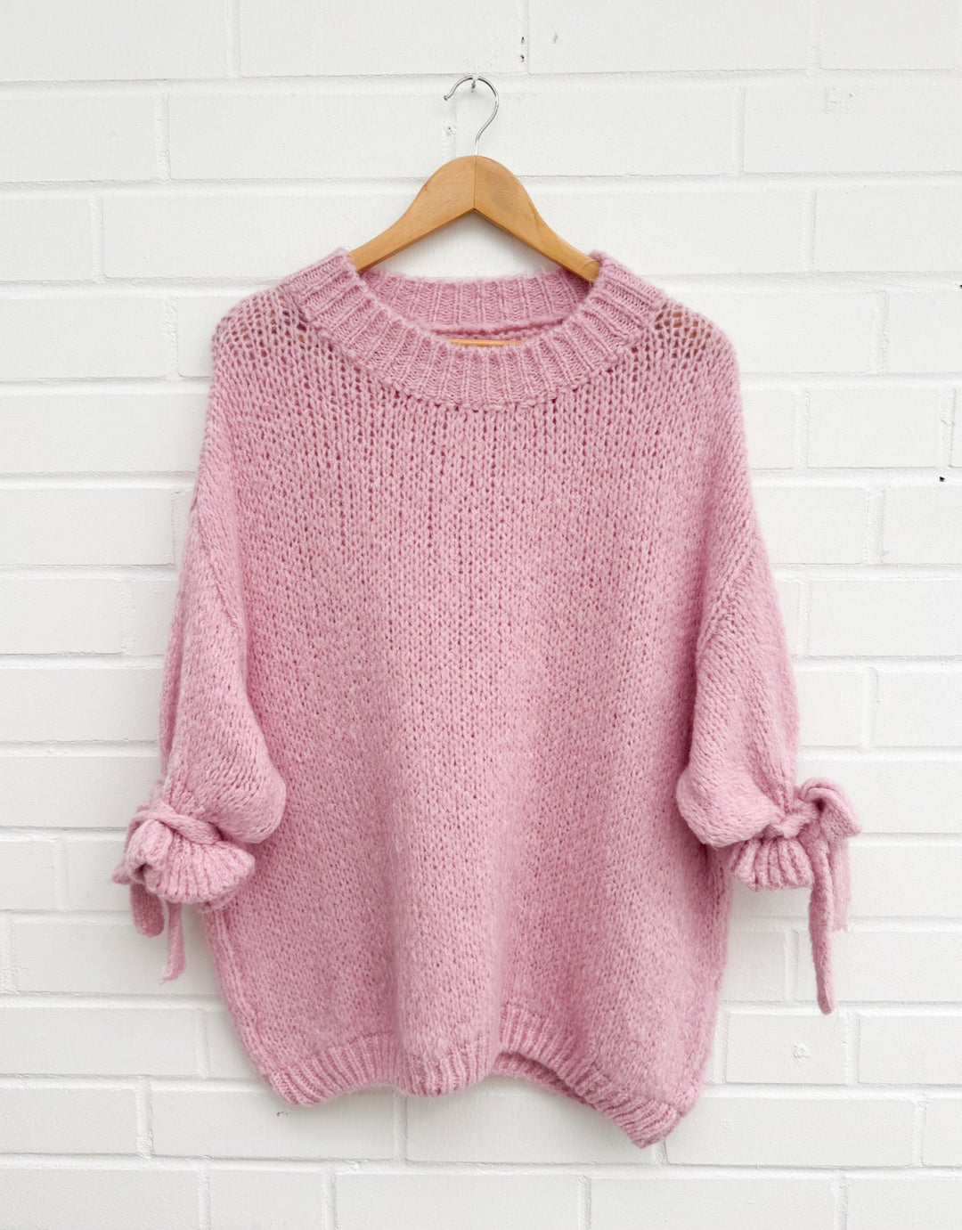 KURZARM STRICKPULLOVER SCHLEIFI - versch. Farben