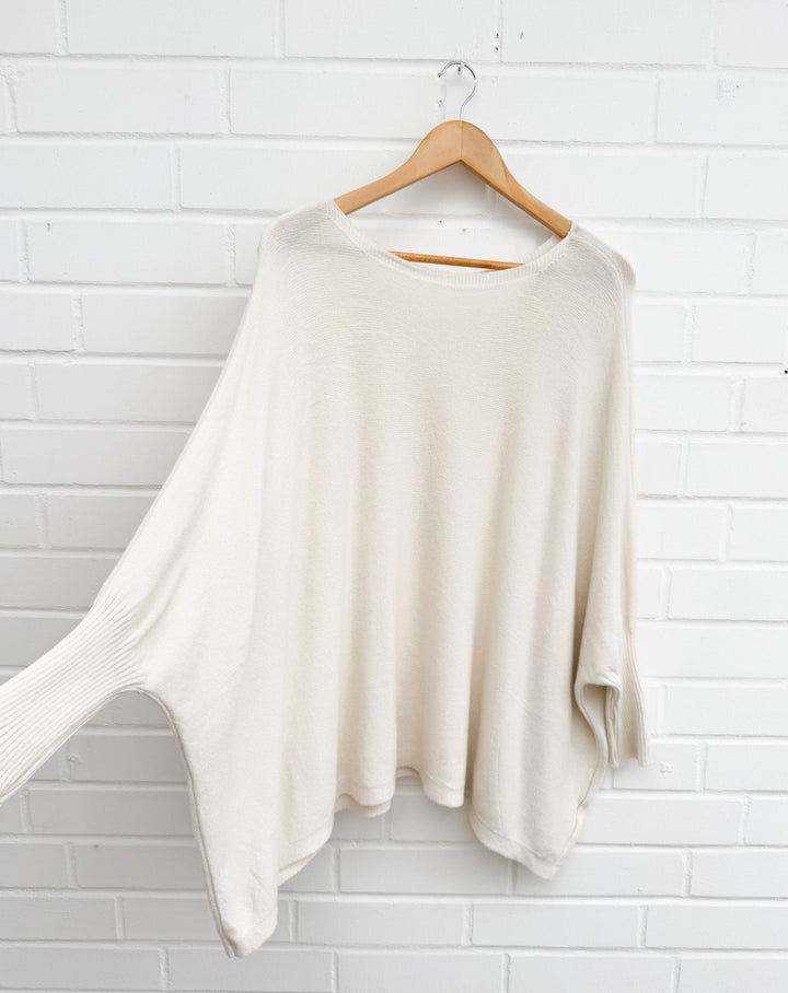 OVERSIZE BASIC STRICKPULLOVER - versch. Farben