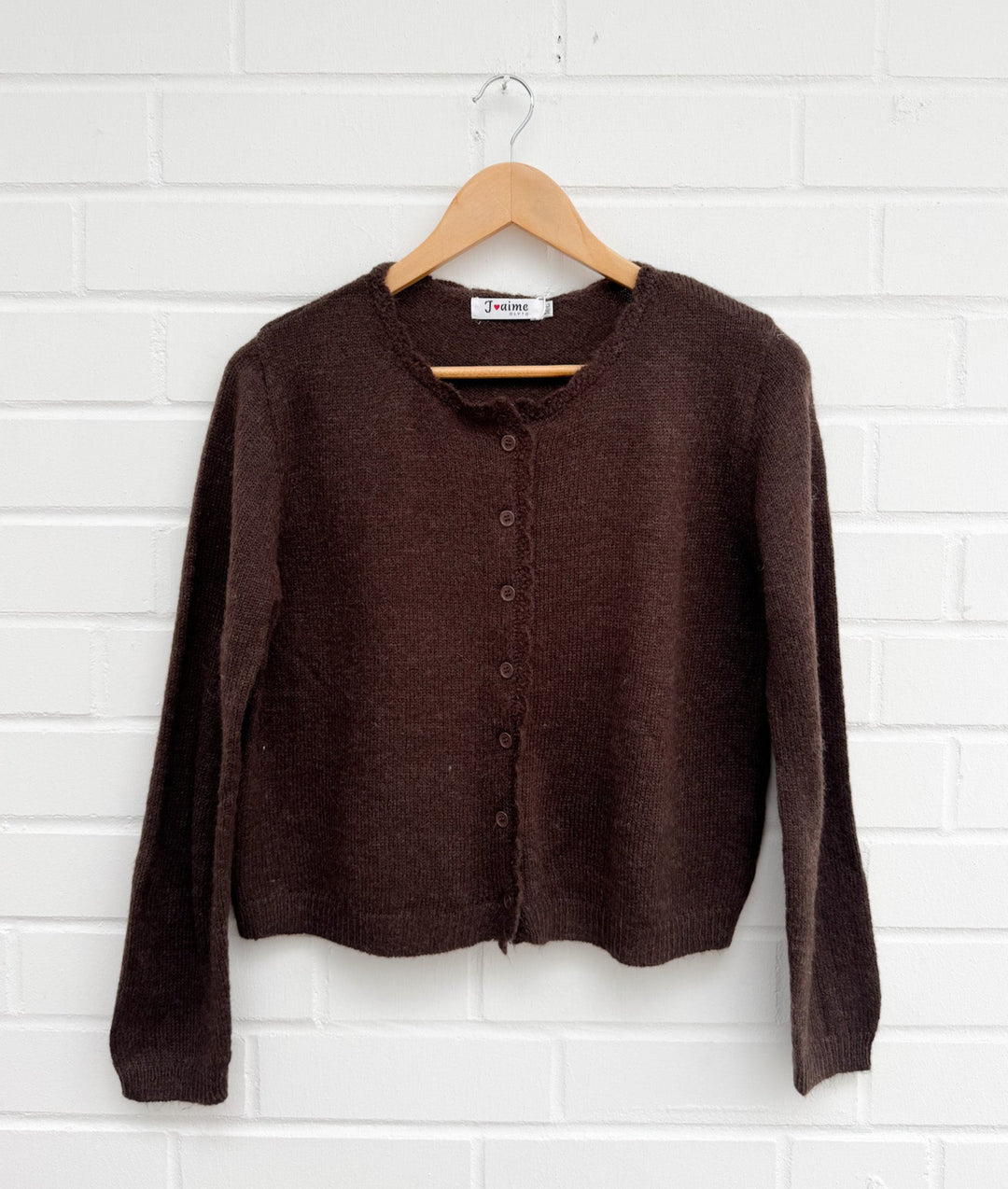 RÜSCHEN BASIC STRICKJACKE - versch. Farben