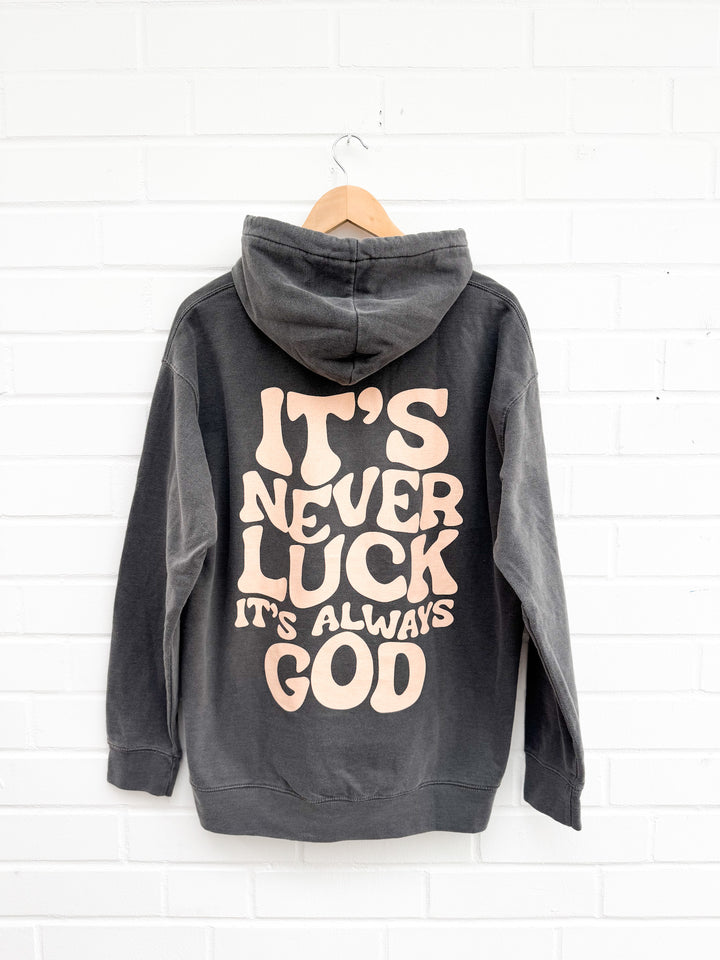 OVERSIZE HOODIE NEVER LUCK