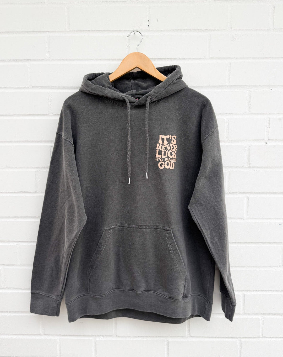 OVERSIZE HOODIE NEVER LUCK