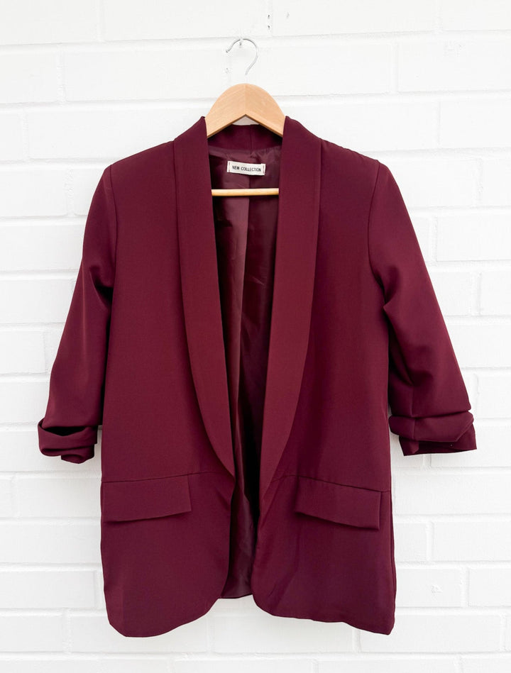 BASIC BLAZER mit Raffung - versch. Farben