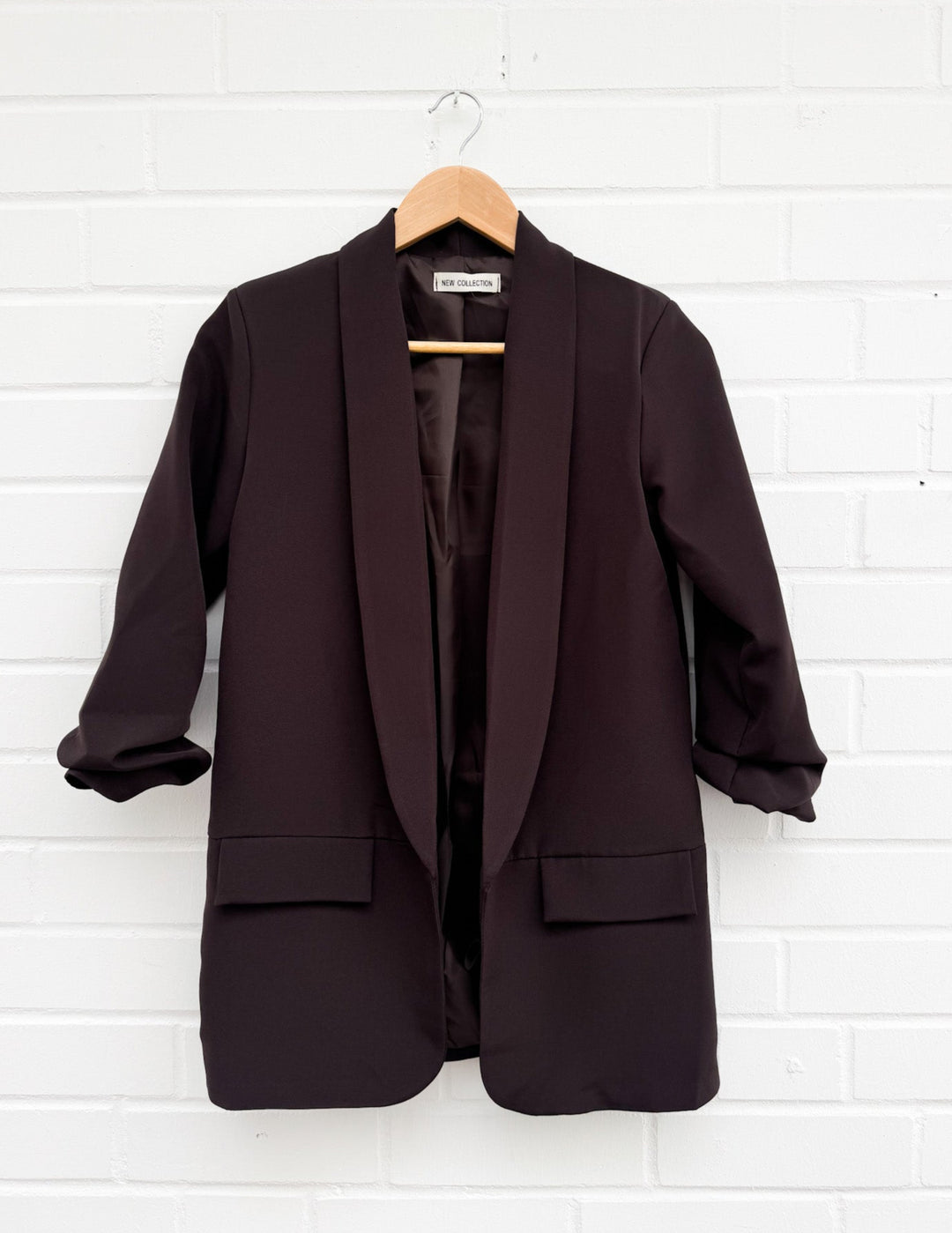 BASIC BLAZER mit Raffung - versch. Farben