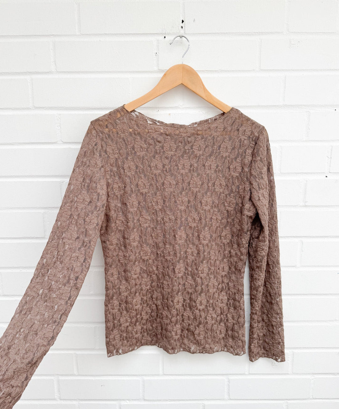 LOCKERES LACE LANGARM SHIRT - versch. Farben