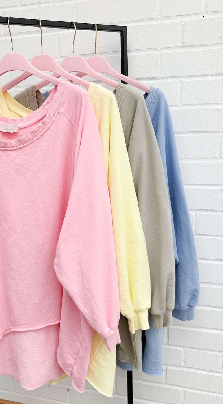 OVERSIZE LONG SWEATSHIRT - versch. Farben