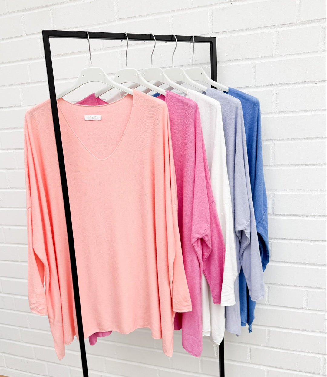 OVERSIZE VISKOSE BASIC PULLOVER - versch. Farben