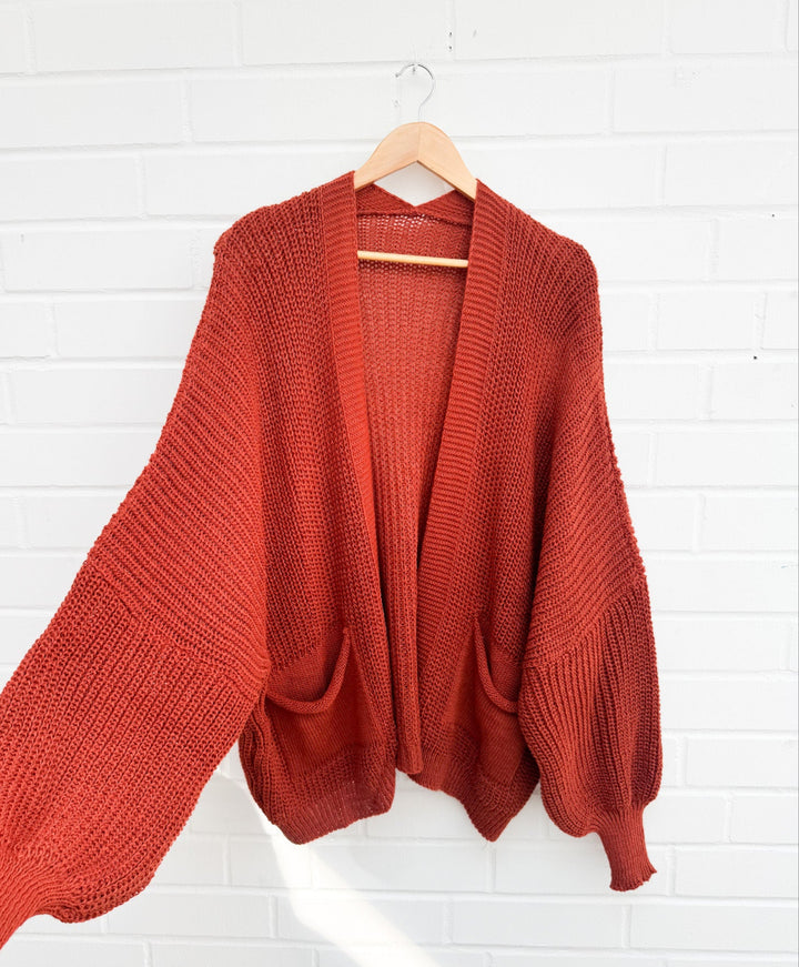 OVERSIZE BASIC CARDIGAN- versch. Farben