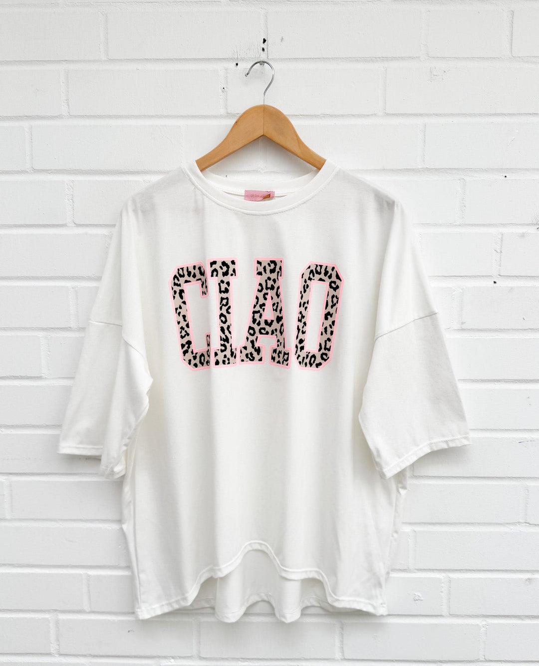 LOCKERES CIAO T-SHIRT mit Glitzer - versch. Farben