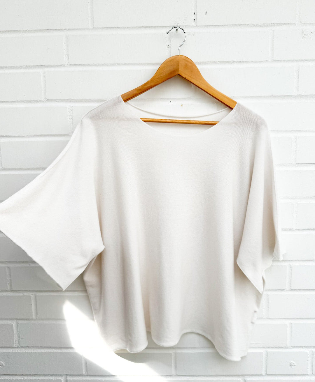 BASIC FEINSTRICK KURZARM SHIRT - versch. Farben