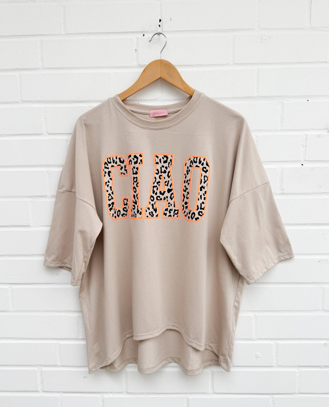 LOCKERES CIAO T-SHIRT mit Glitzer - versch. Farben