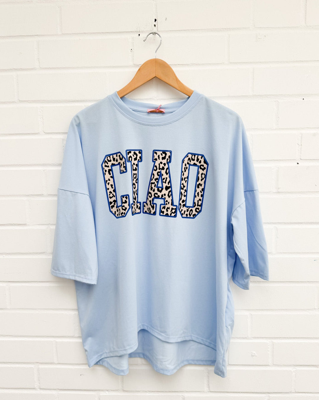 LOCKERES CIAO T-SHIRT mit Glitzer - versch. Farben