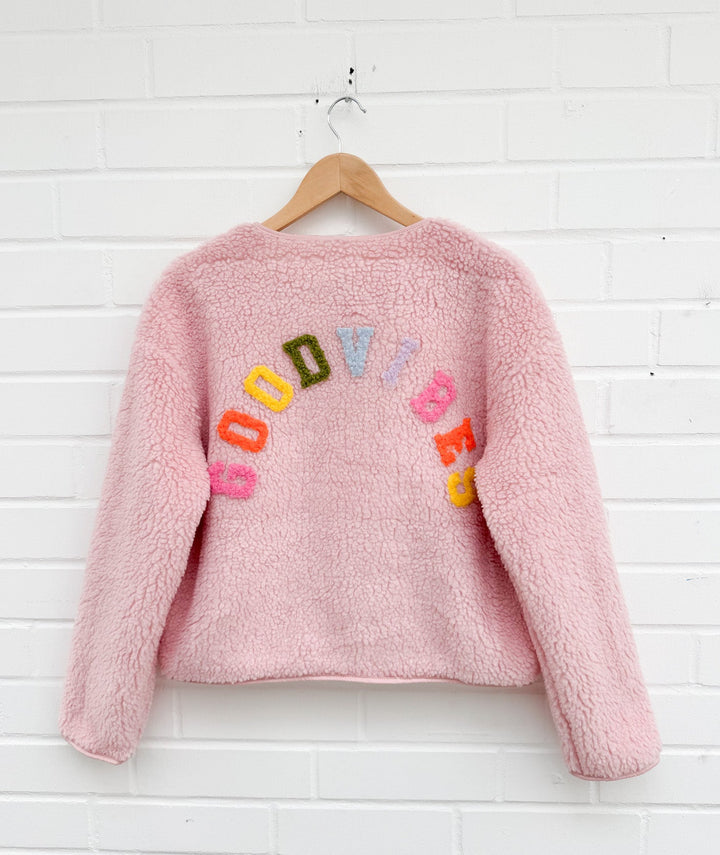 TEDDY JACKE GOOD VIBES - rosa