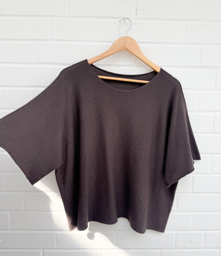 BASIC FEINSTRICK KURZARM SHIRT - versch. Farben