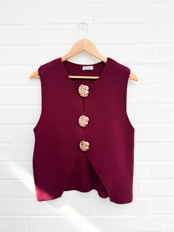 STRICKTOP mit Broschen - versch. Farben