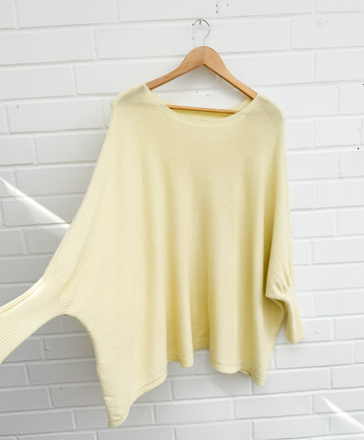 OVERSIZE BASIC STRICKPULLOVER - versch. Farben