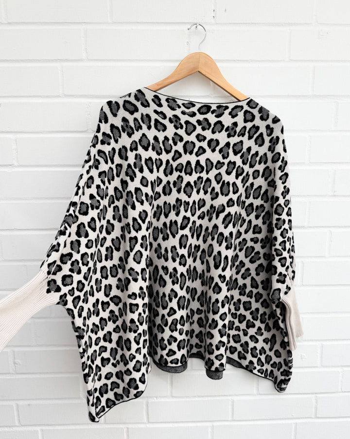 OVERSIZE BASIC STRICKPULLOVER LEO - versch. Farben