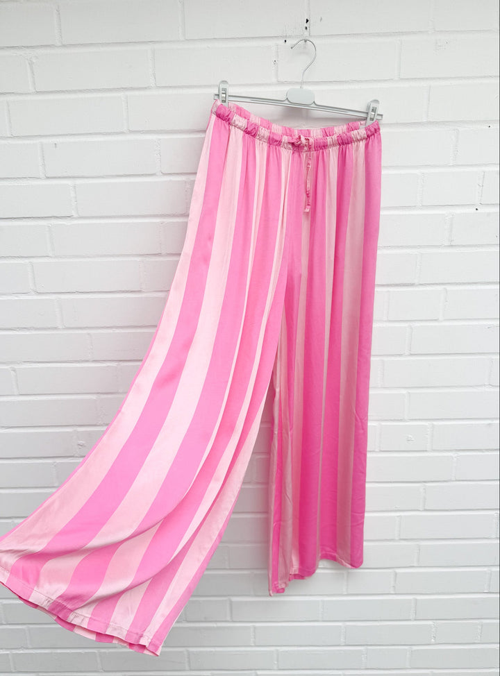 BIG STRIPE SATINOPTIK HOSE - versch. Farben