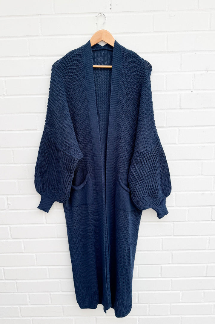 LANGE BASIC STRICKJACKE- versch. Farben