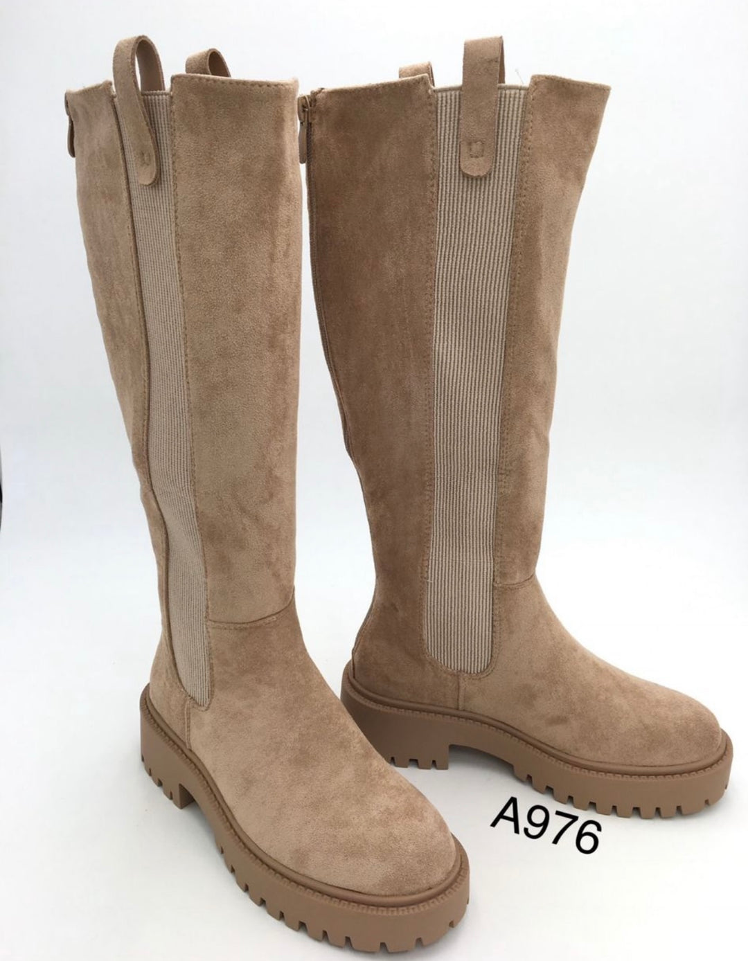 WILDLEDEROPTIK AMIRA STIEFEL - beige