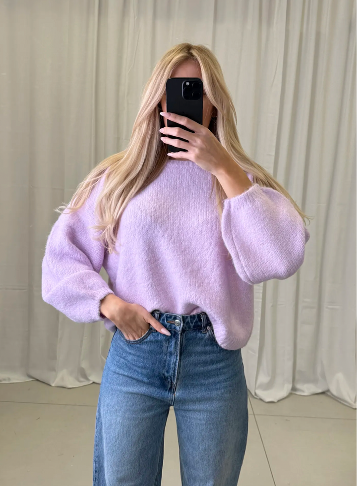 BASIC STRICKPULLOVER FEE - versch. Farben