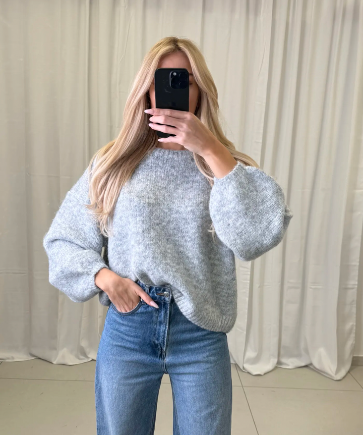 BASIC STRICKPULLOVER FEE - versch. Farben